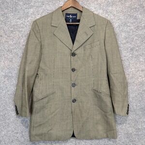 Vintage Ralph Lauren Blazer Jacket Womens 10 Micro Houndstooth 80s 90s USA Coat